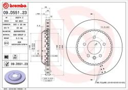 BREMBO féktárcsa 09. D551.23