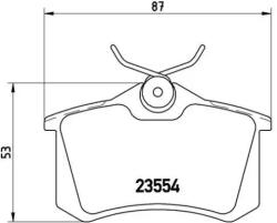 BREMBO fékbetét készlet, tárcsafék P85 017