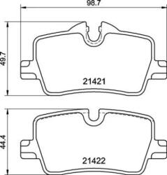 BREMBO fékbetét készlet, tárcsafék P06 113