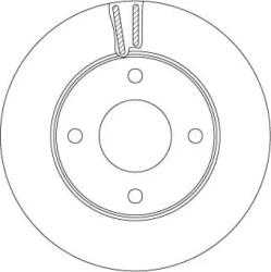 TRW Féktárcsa szellőző Ø257mm DF6417