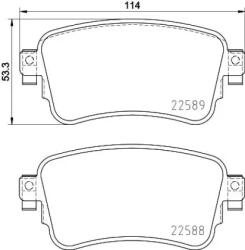 BREMBO fékbetét készlet, tárcsafék P61 133