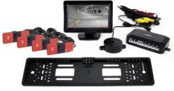 AMiO parkolóasszisztens TFT01 4, 3" kamerával HD-402-LED 4 érzékelős fekete belső
