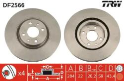TRW Féktárcsa szellőző Ø284mm DF2566