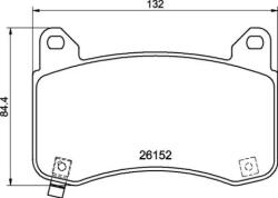 BREMBO fékbetét készlet, tárcsafék P09 029