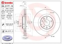 BREMBO Féktárcsa szellőző Ø320mm 09. C177.11