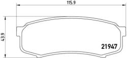 BREMBO fékbetét készlet, tárcsafék P83 024