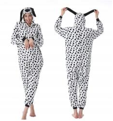  Dalmata Kutya Fehér Onesie Pizsama Melegítő Jelmez Kigurumi Jelmez XL (PJ-28 XL)