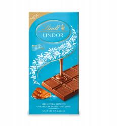 Lindt Lindor Táblás Tejcsokoládé Lágyan Olvadó Sós Karamell Töltelékkel, 100g (761040009-5426)