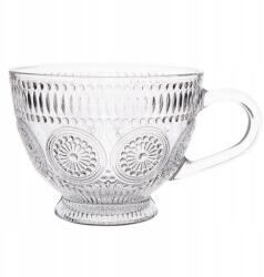 Altom Design Daisy mintás üvegpohár lábbal 430 ml (0103003339)
