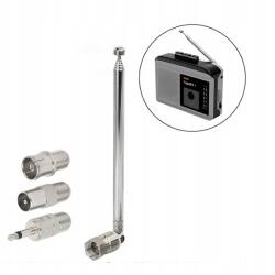  Univerzális Teleszkópos Rádiós Fm Antenna Házimozi Tornyokhoz 4 Adapter (Uxxu2563256)