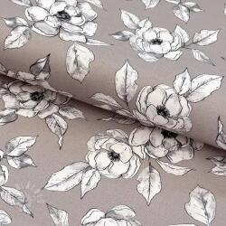  Dekorációs anyag Flowers taupe digital print