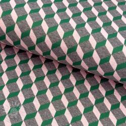  Kosztüm szövet KNITTED JACQUARD Graphic green