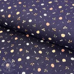  Dupla géz/muszlin Fruit navy digital print ORGANIC