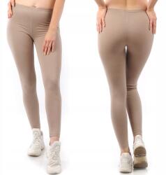 LAEMI Női hosszú leggings Lengyel Pamut Lábszármelegítő Bézs XXXL 46 (461-3XL-BEZ)