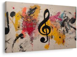 Dovido Tablou simfonie colorată cu note - 90x60 - dovido - 104,29 RON