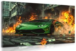Dovido Tablou Lamborghini verde Huracan - 30x20 - dovido - 30,58 RON
