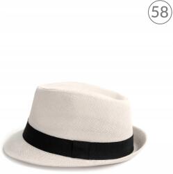 Szaleo Arnedo nyári sapka trilby klasszikus természetes unisex strand sapka fehér (cz20230v1-2)
