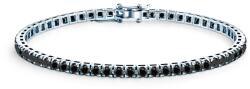 SAVICKI Brățară tennis Luminy 3, 0 mm: aur alb, diamante negre - savicki - 25 390,00 RON