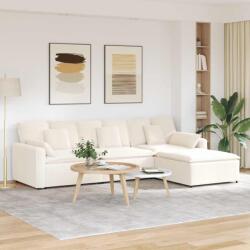 vidaXL Canapea modulara cu taburet si perne, crem GartenMobel Dekor (3321085) Canapea