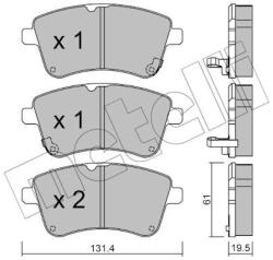 METELLI set placute frana, frana disc METELLI 22-0913-0 (22-0913-0)