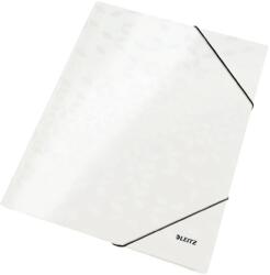 Leitz Mapa cu elastic LEITZ WOW, carton laminat, FSC, A4, 250 coli, alb (L-39820001)