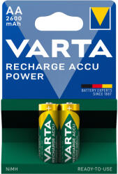 VARTA Elem tölthető akku AA ceruza 2600 mAH Power 2 db/csomag, Varta (05716101402) - cartridge