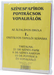 Civis Színes papírok, pontrácsok 1. o (34493)