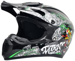 Fixato Casca Moto/Enduro, Interior Confortabil, Ventilatie Multipla, pentru Motociclete, Cross, Enduro, ATV, Dirt Bike, FIXATO, Marime S, Multicolor (enduro-1-desen4-S)