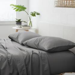 Kotonia Home Cearceaf de pat Kotonia Home, 100% bumbac, Olandina color, 220x240 cm, gri (001365)