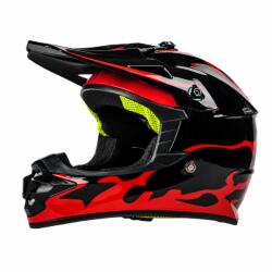 Fixato Casca Moto/Enduro FIXATO, Interior Confortabil, Ventilatie Multipla, pentru Moto, Cross, Enduro, ATV, Dirt Bike, Rosu, XL 55-56cm (enduro-2-rosu-XL)