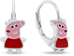 Brilio Silver Lányka ezüst fülbevaló Peppa malac EA1269W