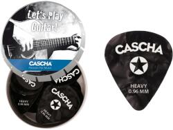 Cascha Guitar Pick Set Box Heavy 24 pcs + metal box