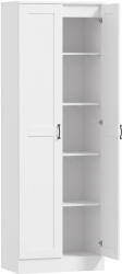 HOMCOM Dulap pentru provizii 175 cm cu spațiu de depozitare, dulap de bucătărie cu uși soft-close și rafturi reglabile, Alb | Aosom Romania (838-429V91WT)