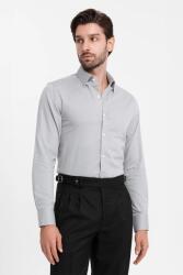 OMBRE OMBRE, Slim fit pamut keverék ing, világosszürke, L (OM-SHCS-0175-GREY-L)