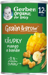 Gerber Organic mangós-banános bio gabonasnack, 12 hónapos kortól 35 g