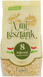 A mi tésztánk száraztészta 200g Csiga 8 tojásos