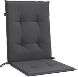 vidaXL 2 db melange antracit szövet háttámlás székpárna 100x50x4 cm 4002442 (4002442)