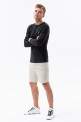 OMBRE OMBRE, Blúz nyakkivágással a nyak tövében, fekete, L (OM-LSCL-0102-BLACK-L)