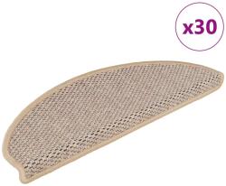 vidaXL 30 db lépcsőszőnyegek öntapadós szizál kinézetű 65x21x4 cm 3365880 (3365880)