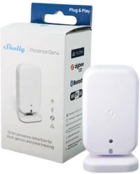 Shelly Presence Gen4 - mmWave jelenlét és fény szenzor, Zigbee, Wi-Fi, Bluetooth, Matter, fehér (FG3800238072391) - okosotthon