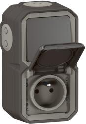 Legrand Priza si intrerupator Legrand Plexo IP55, 16 A, 250 V, waterproof, gri alb (26796434)