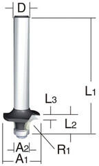 Makita felsőmaró fej 11 x 25, 4 x 6 mm | Profilmaró (D-09422)
