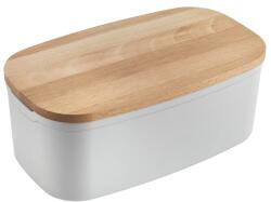 Metaltex Cutie pentru paine Metaltex Bready, cu capac din lemn, Swiss made (99613609)