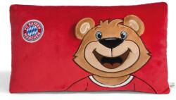 NICI Perna cu personaj FC Bayern Munchen Bar Berni 43 x 25 cm, perna din plus moale, rosie (72021912)