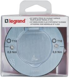 Legrand Priza de podea Legrand Dooxie, rotunda, inox, IP44, cu capac (26089778)
