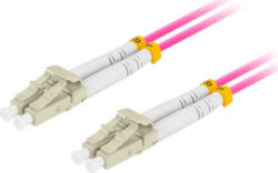 Lanberg Cablu retea Lanberg Fiber Optic Patchcord MM LC/UPC-LC/UPC Duplex OM4 3 m LSZH Violet (fo-lulu-md41-0030-vt)