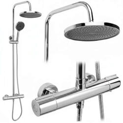 Rea Avanti set de duș perete cu termostat cu duș de ploaie crom REA-P8921 (REAP8921)
