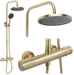 Rea Avanti set de duș perete cu termostat cu duș de ploaie auriu REA-P8920 (REAP8920)