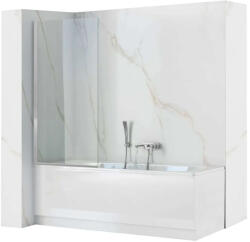 Rea Lagos paravan cadă 80 cm o piesă crom /sticlă transparentă REA-W5630 (REAW5630)