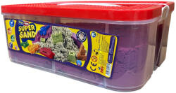 Play-Toys Nisip de joacă Play-Toys - Super Sand, 5 kg, cu figurine și cutie, mov (4362.4)